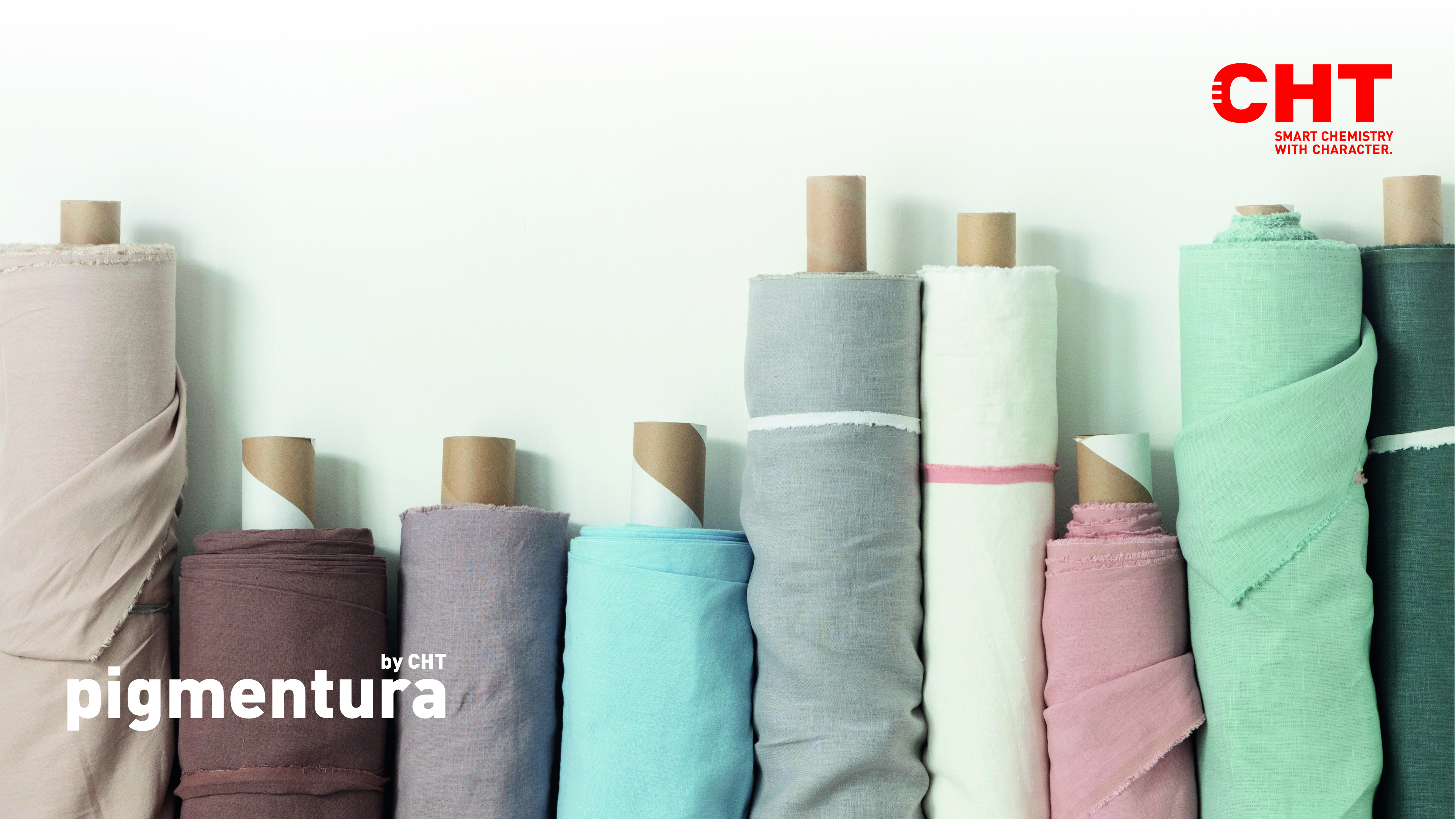 Innovativ gefärbte Textilrollen von CHT Germany